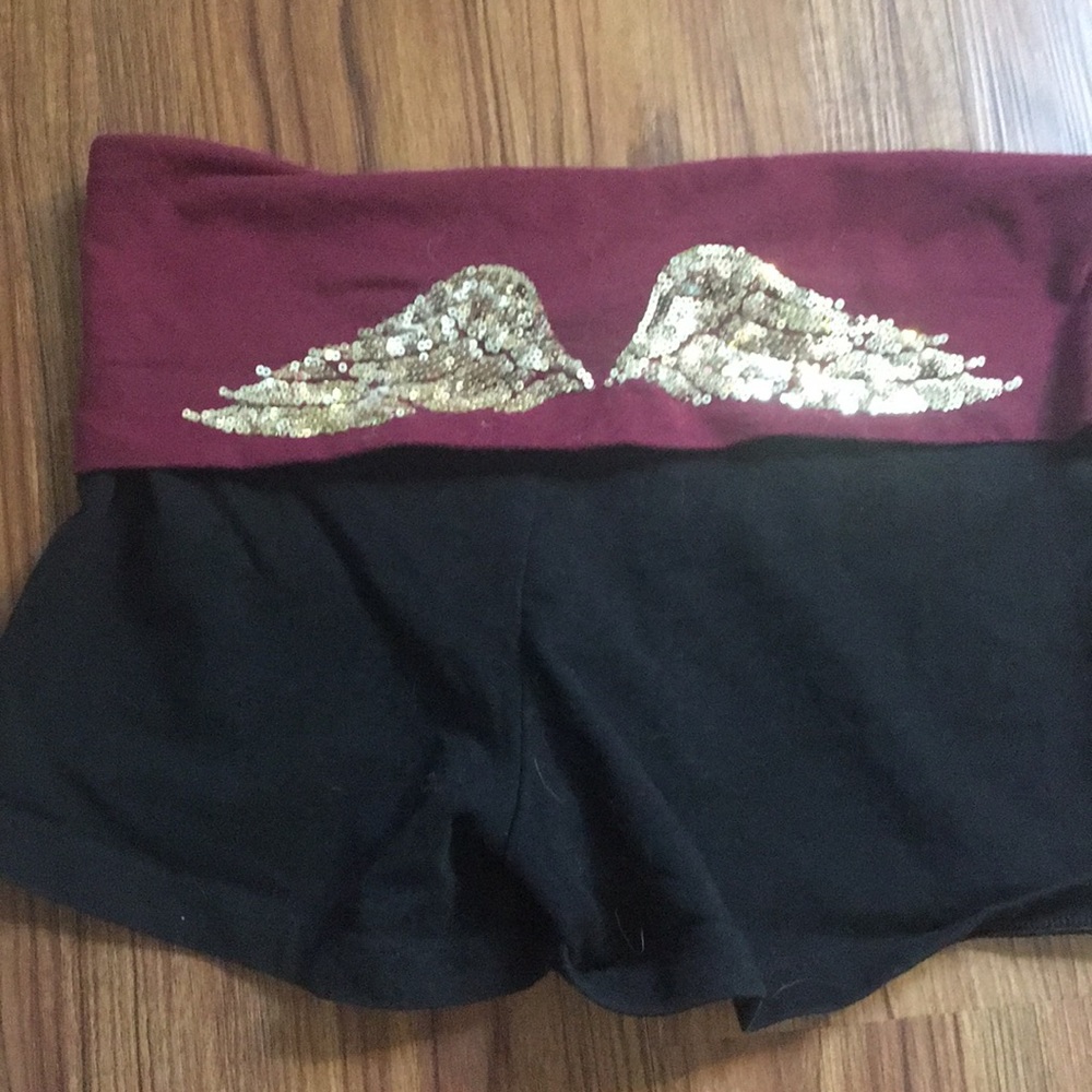Victoria's Secret angel wing yoga shorts